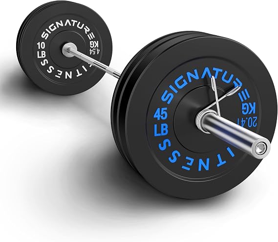 Fitvids 2-Inch Olympic Rubber Weight Plates Sets, Bumper Plates Set Barbell for Strength Training, 160-370 Lbs Multiple Options