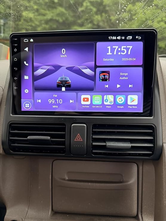 9in Car Stereo Radio for Honda CRV 2002-2006 2005 2004 2003 w/GPS Navigation WiFi Mirror Bluetooth IPS Touch Screen Car Audio Receiver w/Carplay w/Android Auto Backup Camera