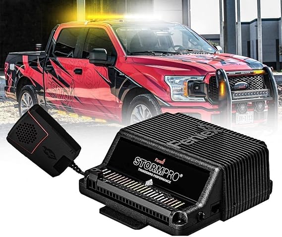 Feniex Storm-Pro 200 Watt Remote Siren | 23 Programmable Tones, Included PA Mic | 200 Watt Power Output Supports 2 Speaker for Dual Tone