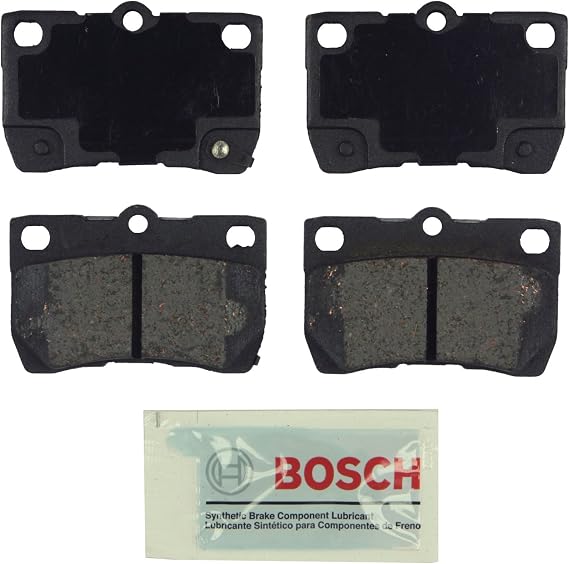 BOSCH BE1113 Blue Ceramic Disc Brake Pad Set - Compatible With Select Lexus GS300, GS350, GS430, GS450h, GS460, IS250, IS350; REAR