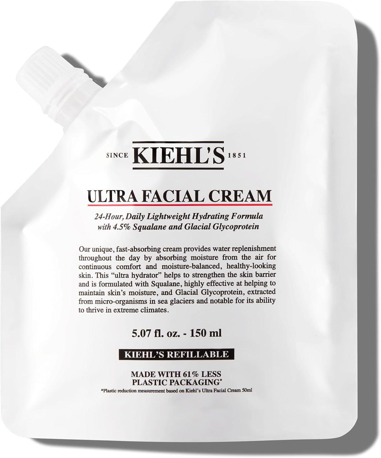 Kiehls UFC Creme, 5.1 fl oz 150 ml Refill, Moisturizing, Non-sticky, Mens, Womens, Authentic Product
