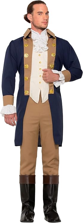 Forum Men's Colonial Officer Patriotic Costume
