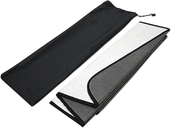Front Car Windshield Sun Shade Compatible with 2013-2018 Nissan Altima Sedan L33 | Custom Fit Visor Accordion Fold Style Sun Protector | Silver & Grey 1-pc Set | SS-266