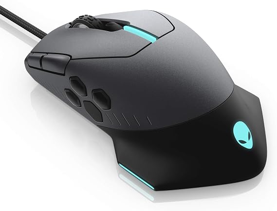 Alienware Gaming Mouse 510M RGB Gaming Mouse AW510M: 16, 000 DPI Optical Sensor - Alienfx RGB - 10 Buttons - Adjustable Scroll Wheel - Large Click Anywhere L/R Buttons