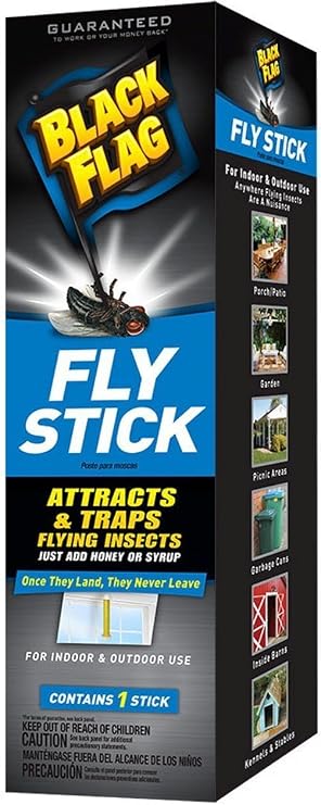 Black Flag Fly Stick Insect Trap(2Pack)