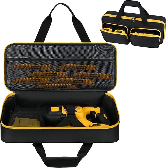 Carrying Case Compatible with DEWALT 20v/60v Saw DCS380B/DCS382B/DCS389B