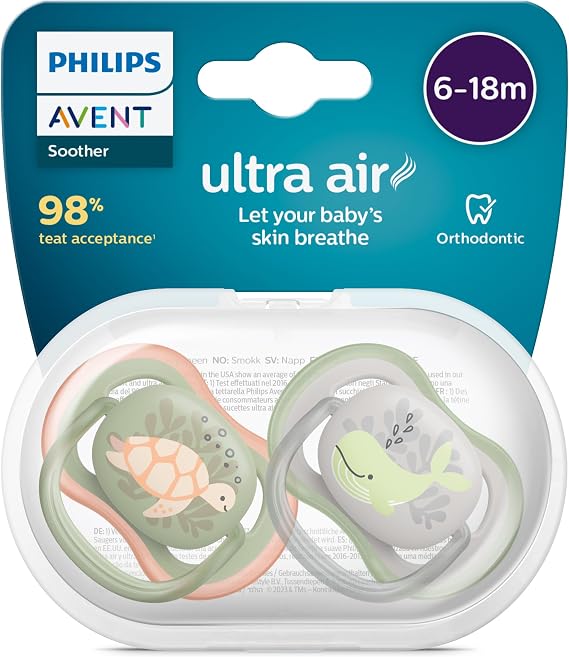 Philips Avent Ultra Air Emzik 6-18 Ay, 2'li Paket, Erkek