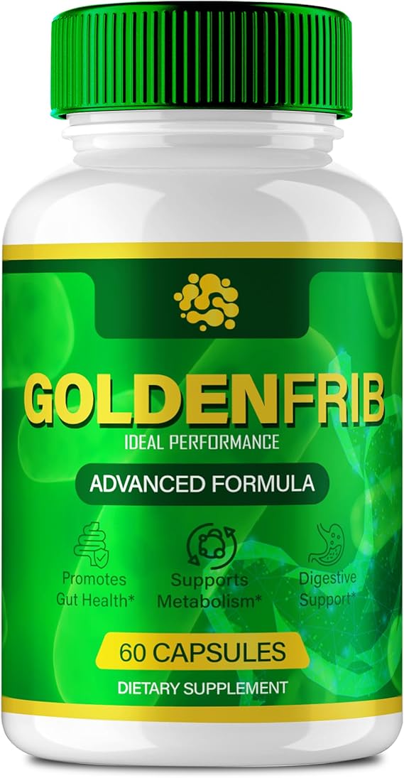 GoldenFrib Capsules, Premium Golden Frib Gut Health Supplement Pills - Maximum Strength All Natural Formula, Supports Gut Health, Maintain Digestive Health & Comfort, GoldenFrib Reviews (60 Capsules)