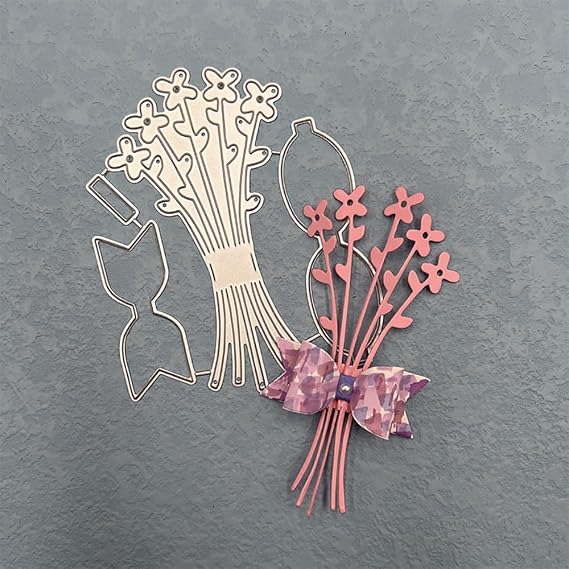 DIY 3D Flower Metal Cutting Die for Greeting Card, Die Cuts DIY Album Stamps Decor Embossing Paper Crafting Die-cuts Party Wedding Festival Decorations