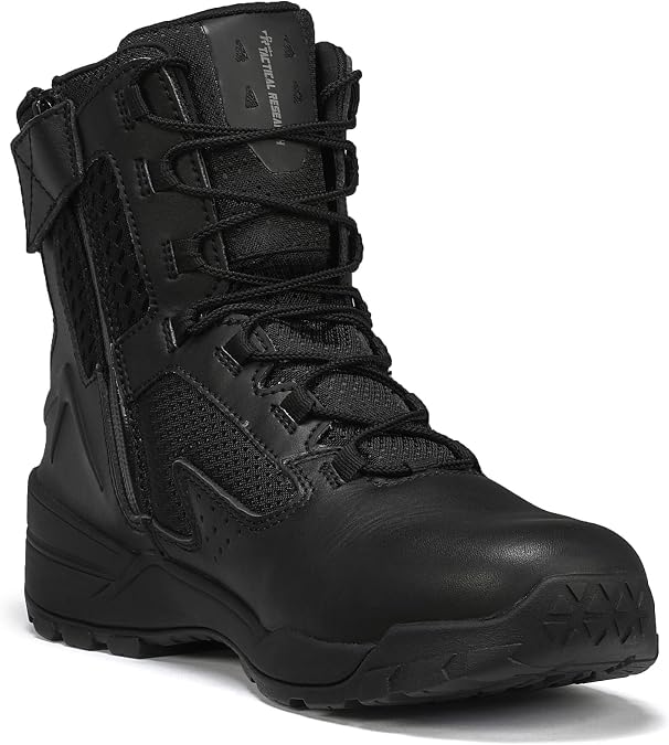 Belleville TR1040-ZWP Tactical Boots, Black Leather Ghillie Boots