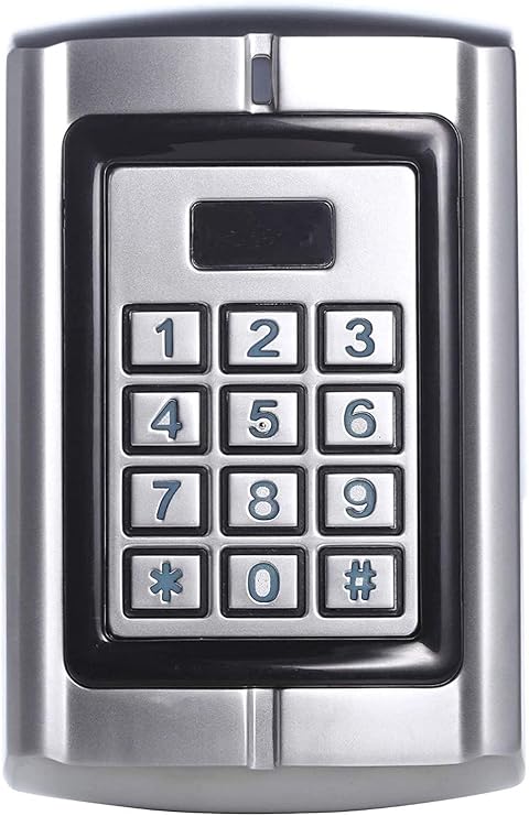 UHPPOTE Metal Shell 125KHz Access Control Keypad with Wiegand Output | Waterproof for Outdoor Entry System