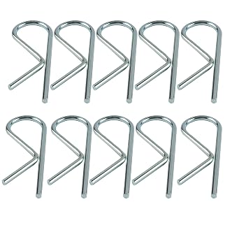 01004 Sway Control Replacement Pin, 5/32" x 2-7/8" Zinc Plated Steel Hitch Clip for Camping Trailer & Travel Trailer (10 Pack)