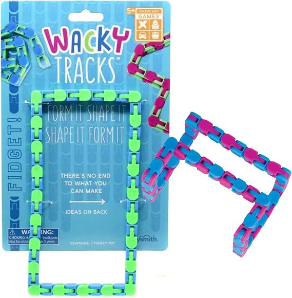 Toysmith Wacky Tracks Blue/Green & Blue/Pink Gift Set Bundle - 2 Pack