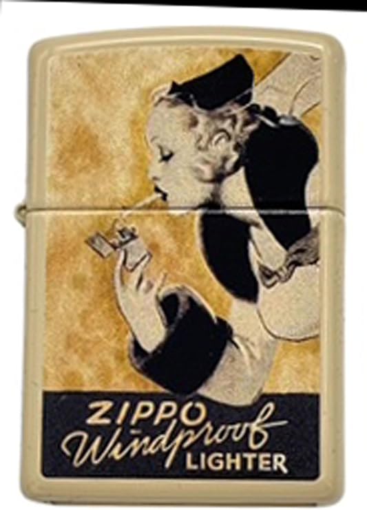 Zippo Custom Personalized Classic Windy Girl Windproof Oil Lighters - Engraving - Christmas, Halloween & Valentines Day Gift (SL Silver Cl)