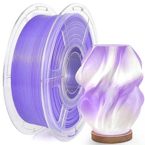 IEMAI Translucent PETG 3D Printer Filament 1.75mm 1kg Purple-White Gradient
