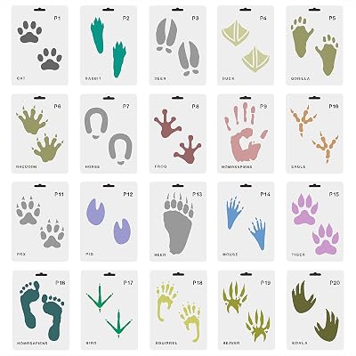 Christmas Stencils for Painting Santa Footprints for Floor