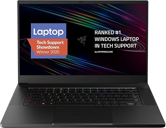 Razer Blade 15 Advanced Gaming Laptop 2020: Intel Core i7-10875H 8-Core, NVIDIA GeForce RTX 2070 Super Max-Q, 15.6 FHD 300Hz, 16GB RAM, 512GB SSD, CNC Aluminum, Chroma RGB Lighting, Thunderbolt 3