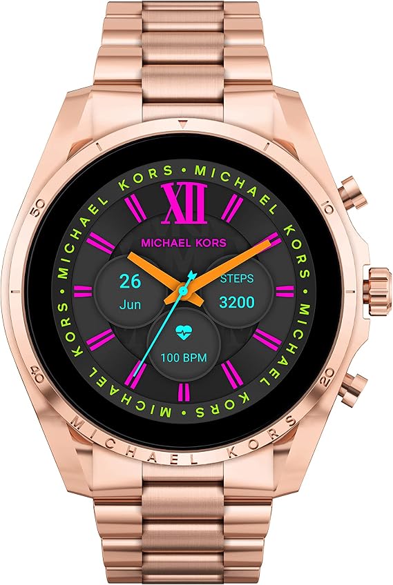 Michael Kors Men's or Women's Gen 6 44mm Touchscreen Smart Watch with Alexa Built-in, Fitness Tracker, Sleep Tracker, GPS, Music Control, Smartphone Notifications (Model: MKT5133V)