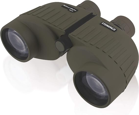 Steiner Military-Marine 10x50mm Binoculars High-Power Tactical Optics with Sports-Auto-Focus, 50mm Objective Lenses, Waterproof, and Heritage