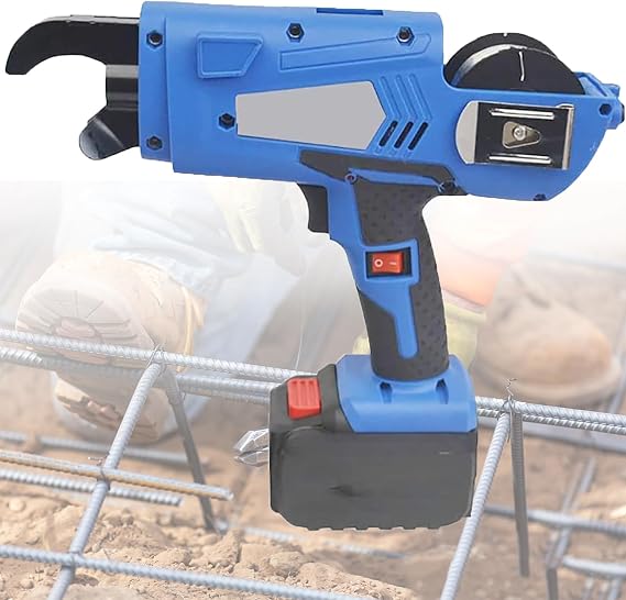 Electric Rebar Tier Tying Machine,8-34mm 13200mAh 0.8s Tying Time,Rebar Tier Tying Machine,Automatic Rebar Tying Machine,Rebar Tying Machine Tool,Cordless Rechargeable Rebar Tier
