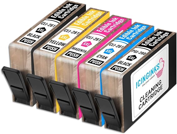 Icinginks Cleaning CARTRIDGES Combo Pack for CLI-281/PGI-280 XL's Series with Chip (5 Pack)