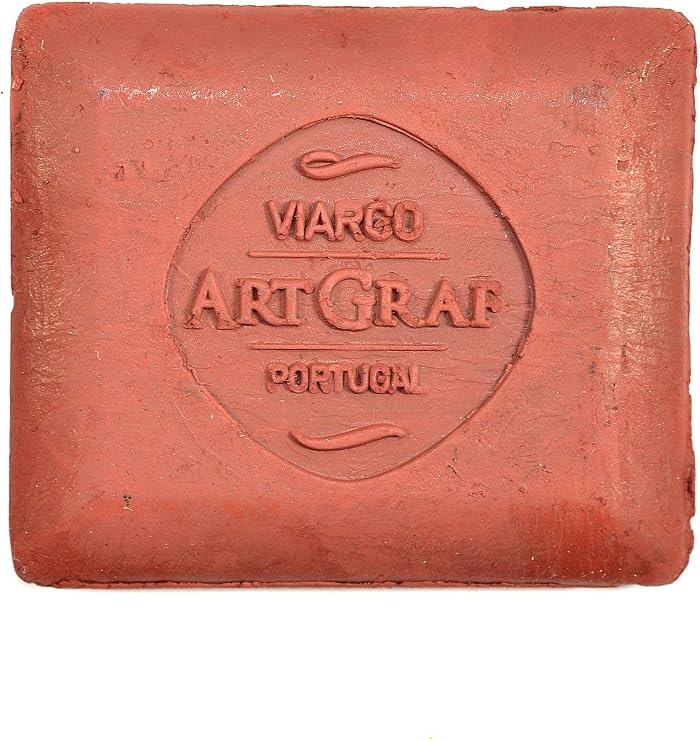 Art Graf Water-Soluble Tailors Chalk Square Disc, Sanguine