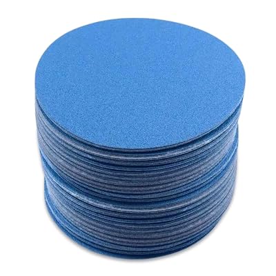 2SAND 3 inch Blue Film Backed Hook and Loop Sanding Discs 100-Pack - 220 Grit