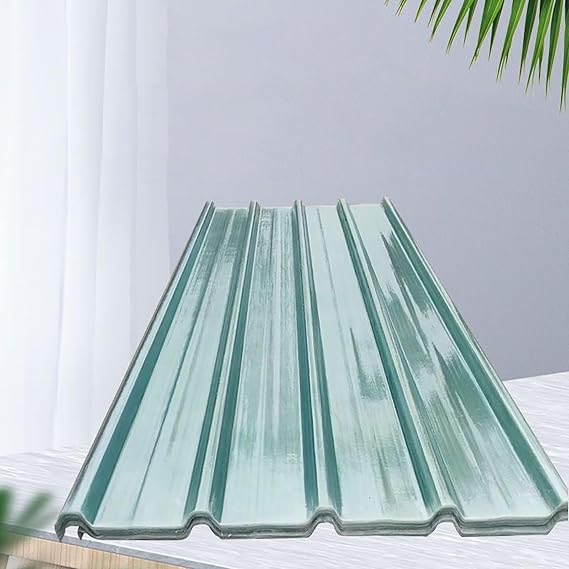 Clear Roofing Sheet, Insulating Roofing Cladding, 2.2mm Thick FRP Daylighting Panels, Building Roof Cladding,UV Protection Transparent Rainproof Board,Roof Panels, 35x79in