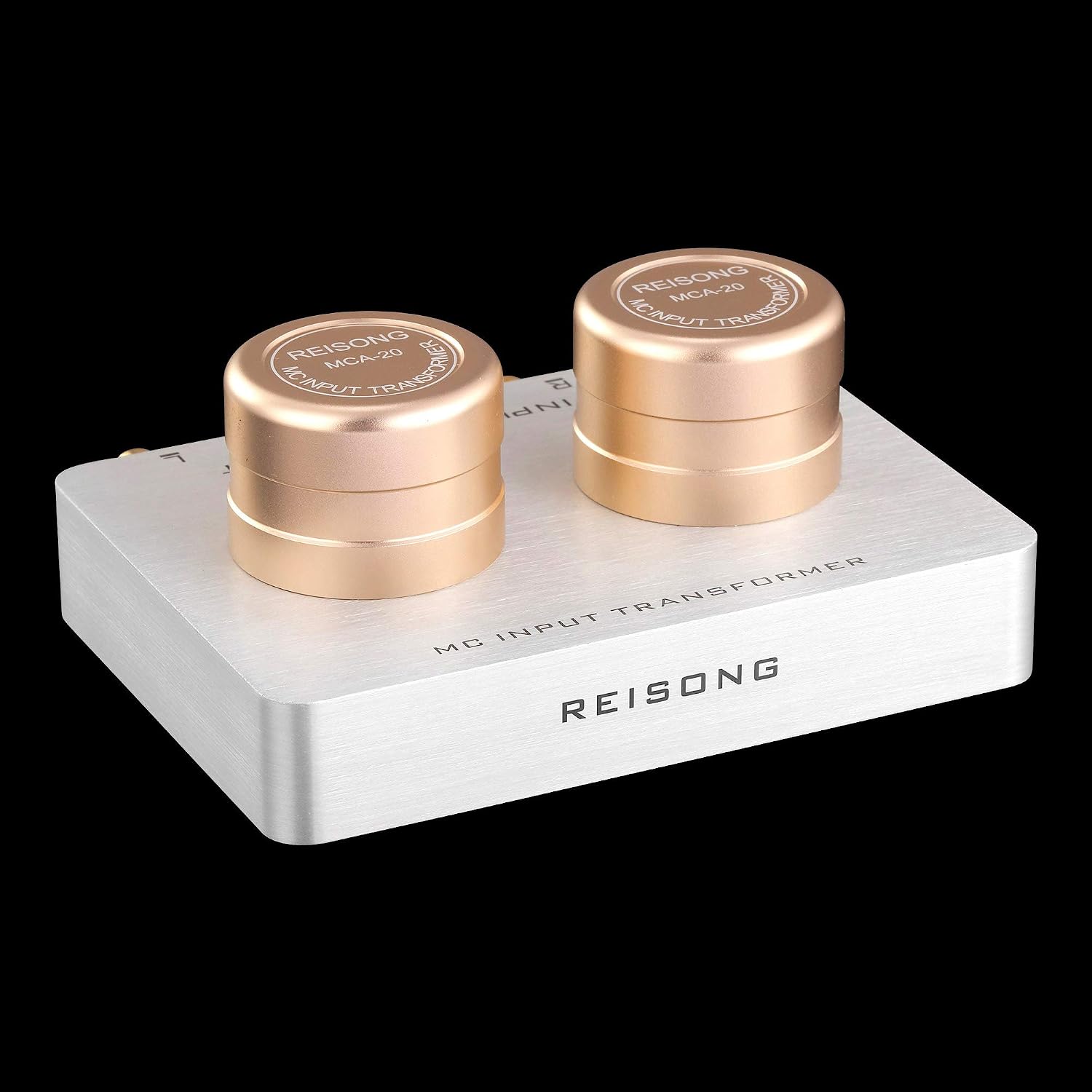 REISONG 1:20 Step-up Transformer for MC MM Phono Turntable Amplifier Adapter Passive PREAMP Full Aluminum Chassis
