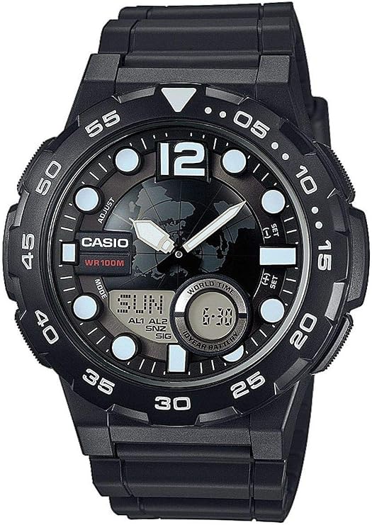 Casio AEQ-100W-1AVDF Kol Saati, Siyah, Standart
