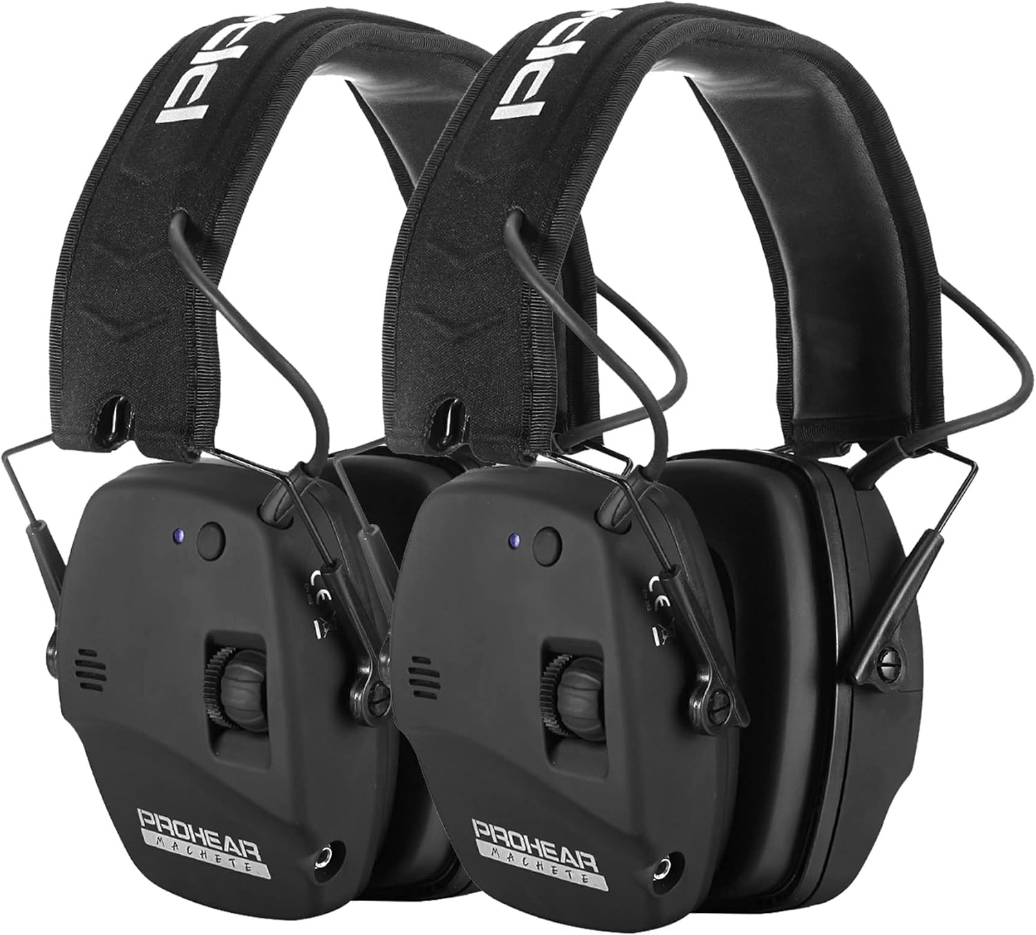 PROHEAR 030 2 Pack Bluetooth 5.0 Electronic Shooting Ear Protection Earmuffs with Foam Ear Pads-Black