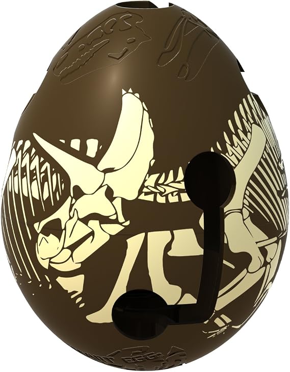 BePuzzled Smart Egg Dino Puzzle , Brown