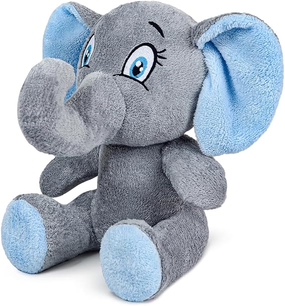 Özgüner Oyuncak Ofis Hediyesi 20-25 cm Figürlü Pelüş Ayıcık, 20 cm Teddy Bear,Sevgiliye Hediye (mavi fil)