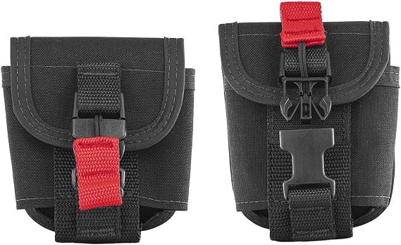 Dive Rite Scuba Diving 12 LB Quick Release Weight Pocket System, Black
