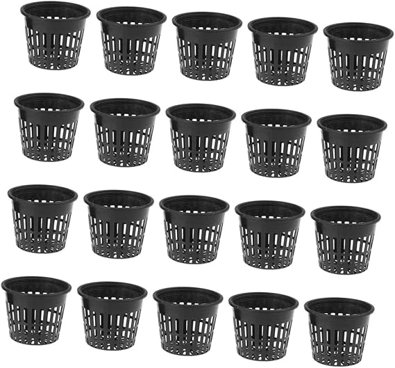 40pcs Hydroponic Net Cups for Planting Plastic Mesh Buckets Mini Pots for Vegetables Flowers and Cuttings Container for Easy Maintenance