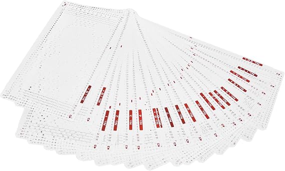 HEEPDD Knitting Punch Cards, 50 Seamless Floral Patterns