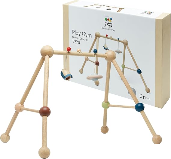 PlanToys Play Gym Wooden Baby Activity Toy Orchard Montessori Kids Sensory
