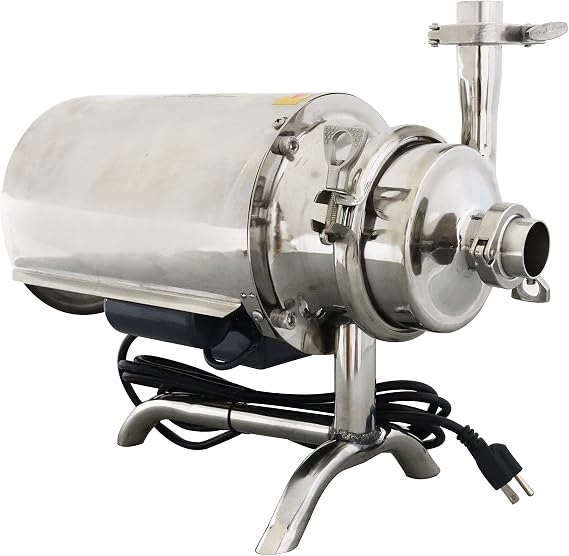 3T/H Sanitary Grade Beverage Pump Stainless Steel Liquid Transfer Machine Food Grade Centrifugal Pump