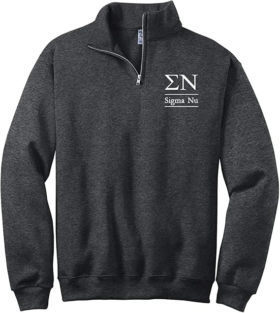 Sigma Nu Quarter Zip Pullover Sweatshirt