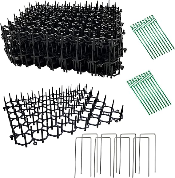 Cat Dog Deterrent Scat Mat for Cats Dogs with Spikes, Repellent Indoor Furniture, Outdoor Garden Fence Animal Barrier Set (12)