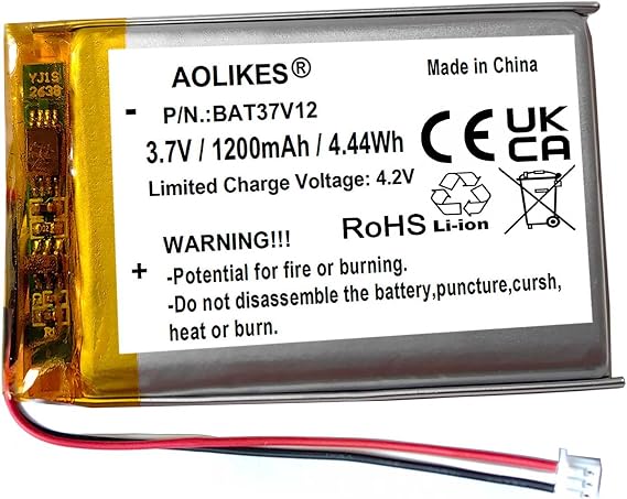 AOLIKES 3.7V 1200mAh Battery Replacement for ASUS ROG Chakram X Origin Wireless Gaming Mouse Battery