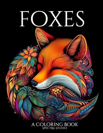 Foxes, A Coloring Book