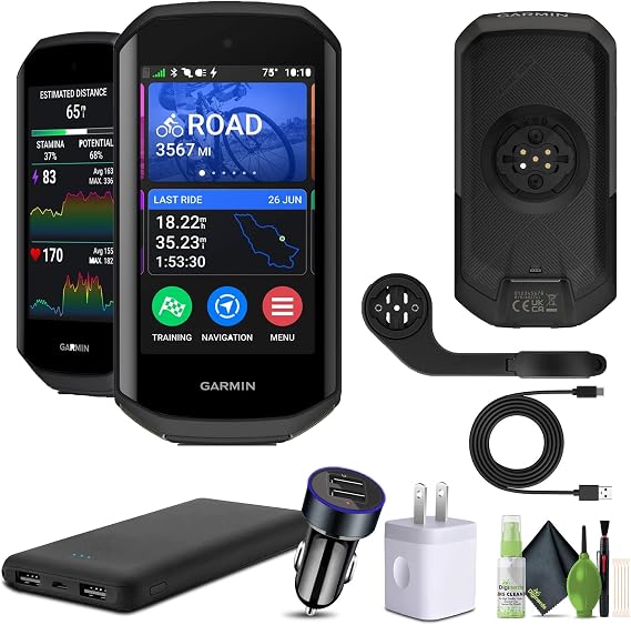 Garmin Edge 1050, Premium Bicycle Computer Bundle