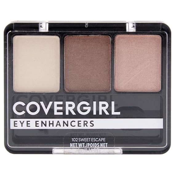 COVERGIRL - Eye Enhancers 3-Kit Eyeshadow, silky, sheer formula, double ended applicator, 100% Cruelty-free
