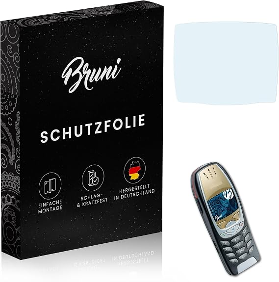 Bruni Screen Protector compatible with Nokia 6310i Protector Film, crystal clear Protective Film (2X)