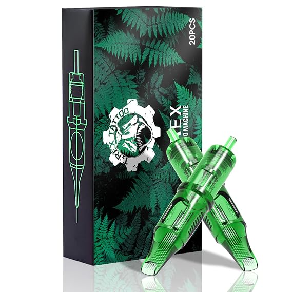 Ambition TREX Cartridges #10 Bugpin 5RM Disposable Tattoo Needles 5 Curved Magnum Medium Taper 1005RM 20Pcs for Rotary Tattoo Machine Supply