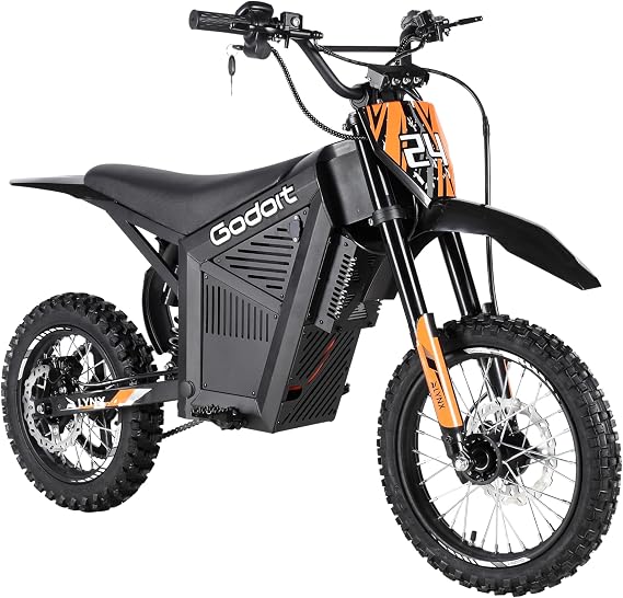 Electric Dirt Bike for Teens & Adults,14/12 Fat Tire 3000W 37MPH Electric-Motorcycle, 48V 21AH Battery, Hydraulic Disc Brakes, Off-Road Mountain eBike