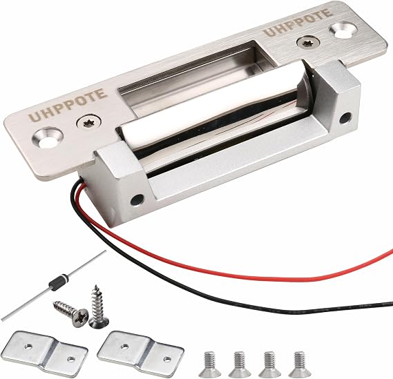UHPPOTE Electric Door Strike Lock Fail-Secure/Fail-Safe Adjustable 12VDC