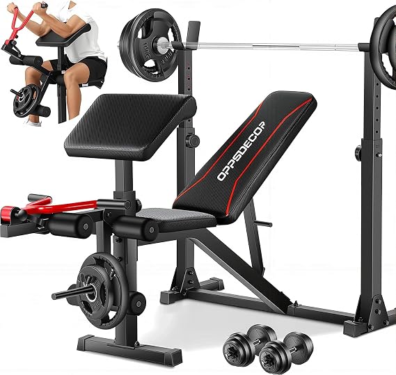 OPPSDECOR 3.0 Pro Weight Bench for Home Gym, ASTM 900LBS Bench Press Rack