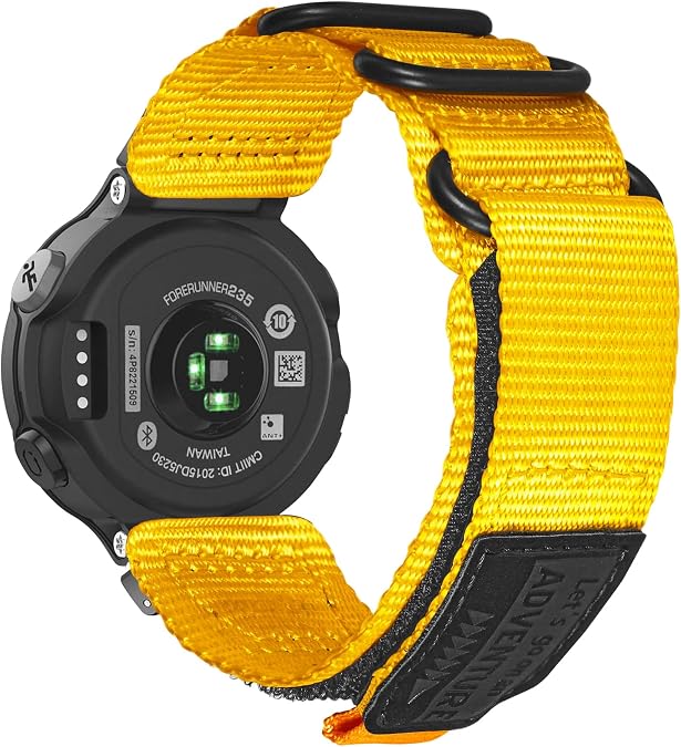 torbollo Compatible with Garmin Forerunner 235, Rugged Replacement Watch Band Strap Wristband for 220/230/235/620/630/735XT/235 Lite Smart Watch for Women Men